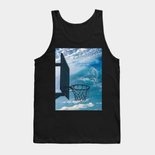 Blue Cloud Basketball Tank Top